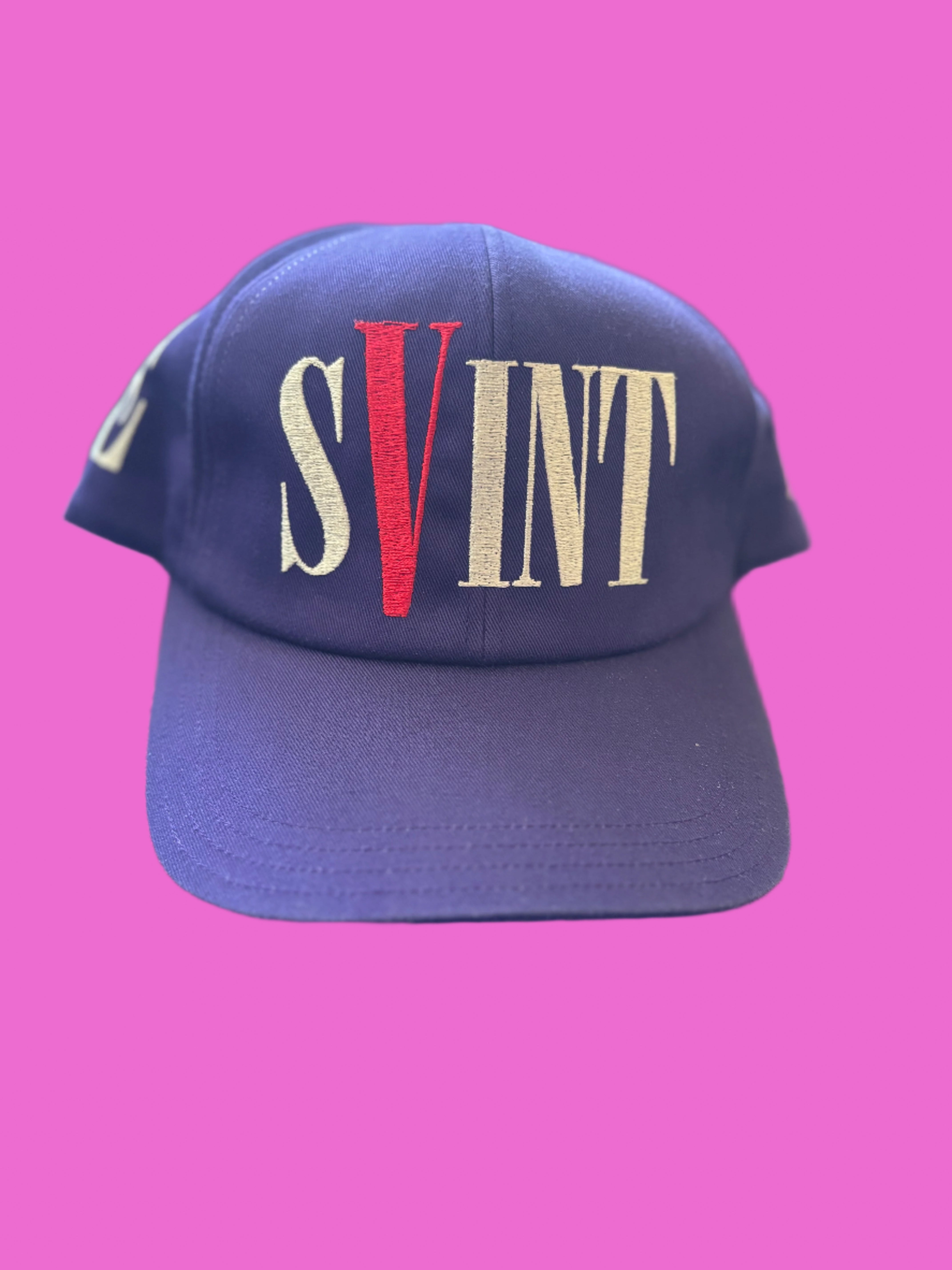 Saint Michael x Vlone Embroidered Hat Purple Snapback Hat Cap