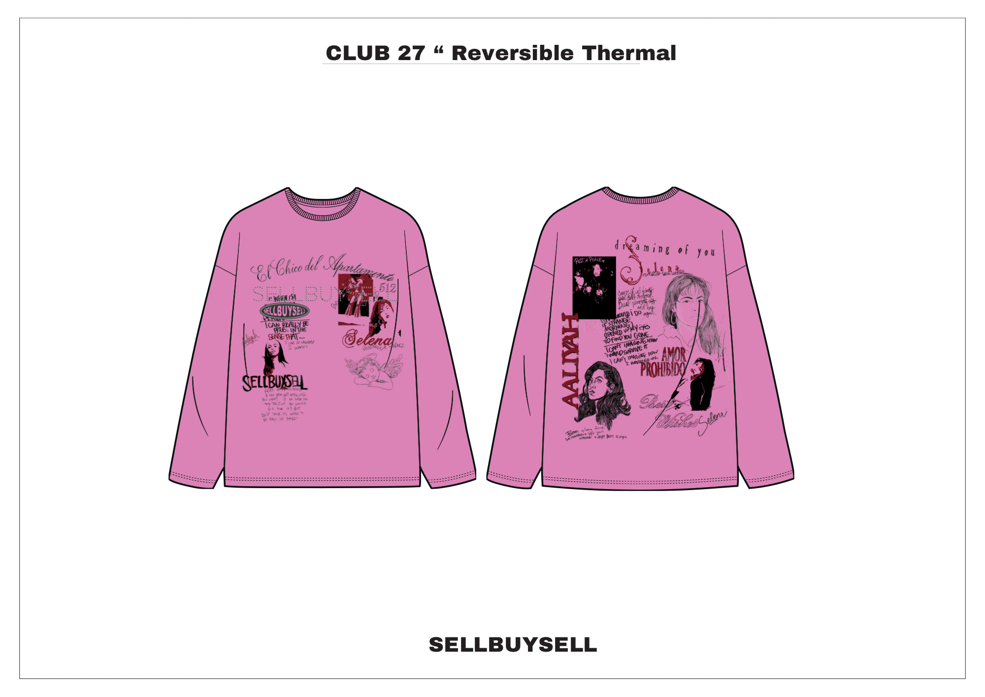 3. CLUB 27 " REVERSBILE" THERMAL VOILET PINK