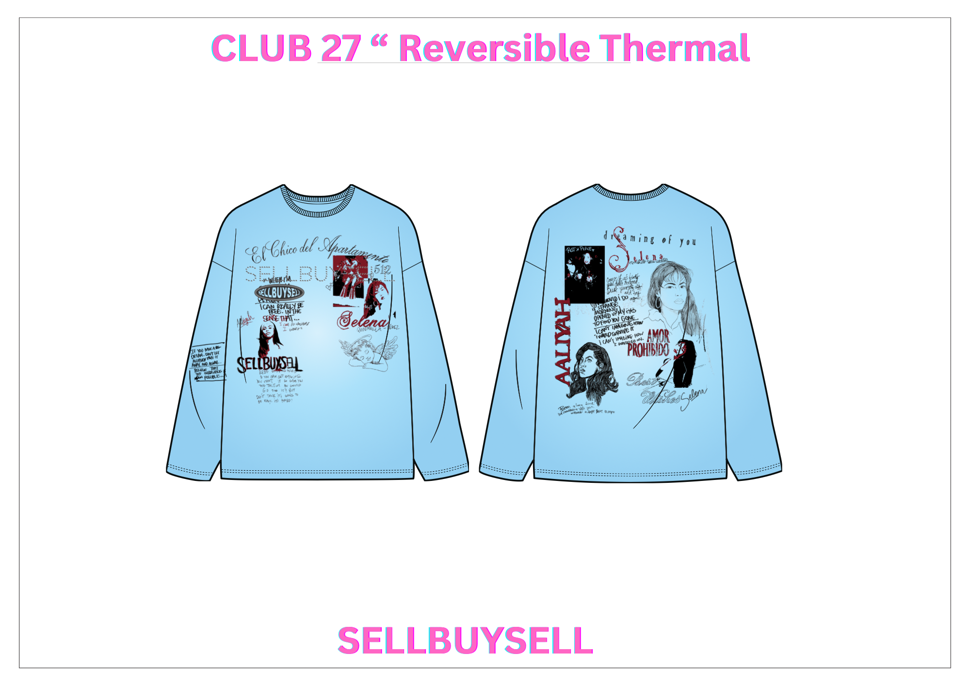 4 . CLUB 27 " REVERSBILE" THERMAL POWDER BLUE