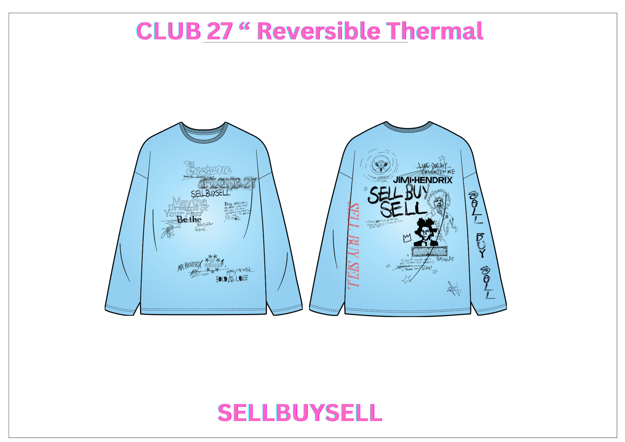 4 . CLUB 27 " REVERSBILE" THERMAL POWDER BLUE