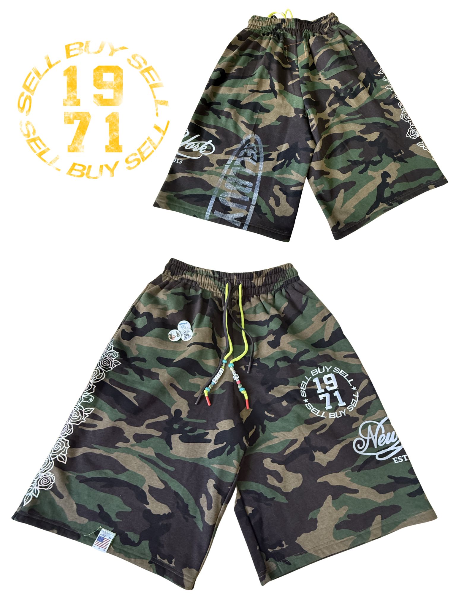 5 . CAMO "MOM" SHORTS/JORTS 1971