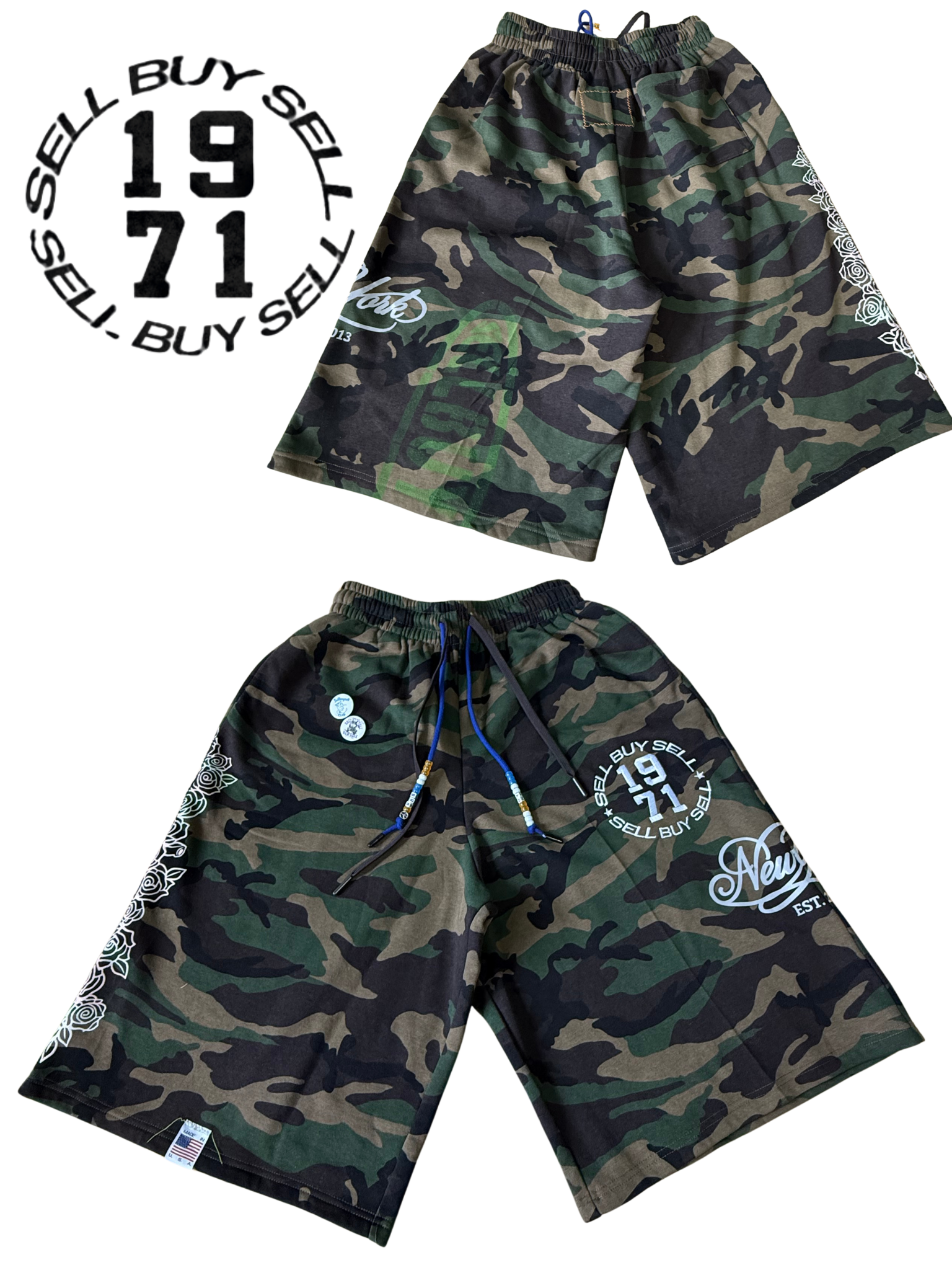 5 . CAMO "MOM" SHORTS/JORTS 1971