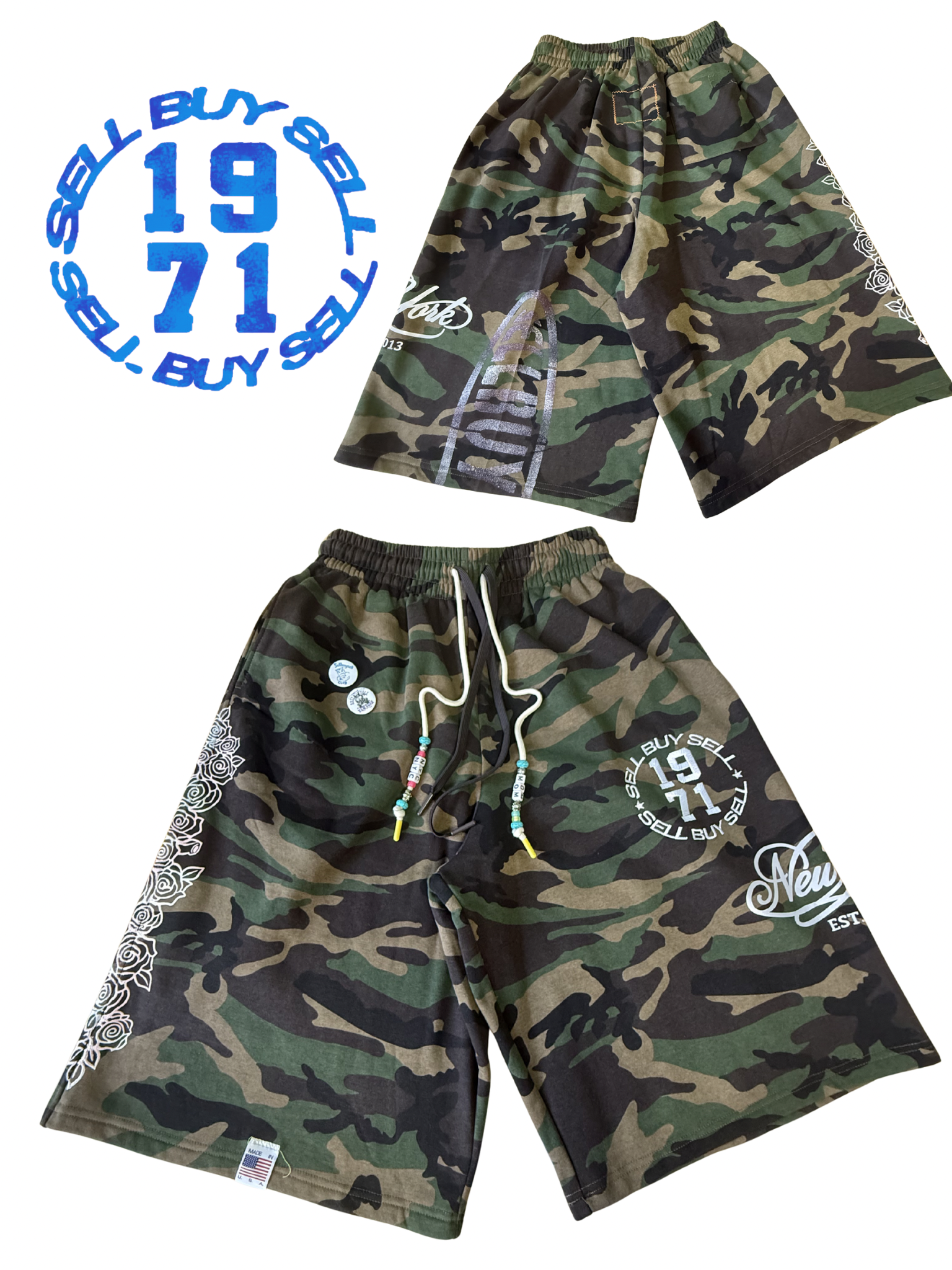 5 . CAMO "MOM" SHORTS/JORTS 1971